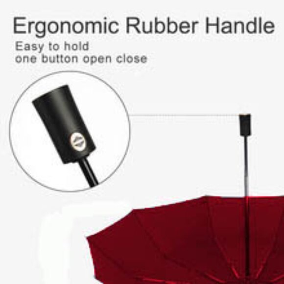Variety To Go Windproof Compact Travel Umbrella, Auto Open/Close, Folding - Picture 8 of 12